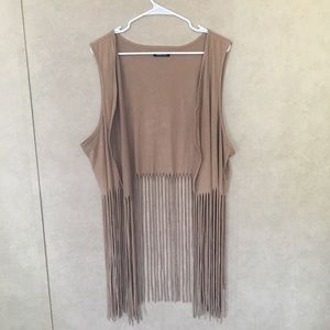 💝Kandy Kiss Brown/Tan Moleskin-Type Vest